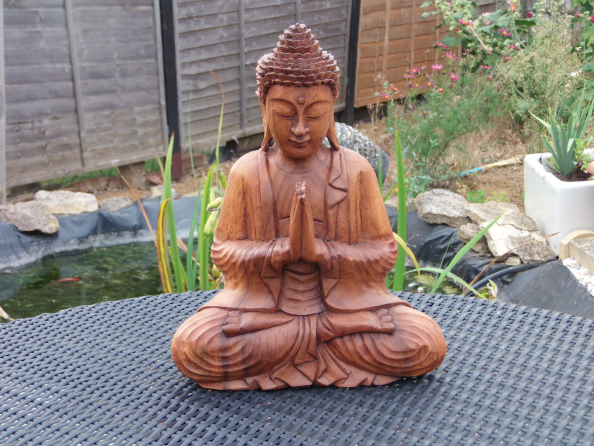 Wood carved Buddha statues Home gifts garden