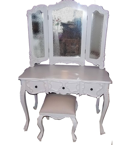 Bedside Tables & Cabinets - Large Shabby Chic Dressing Table