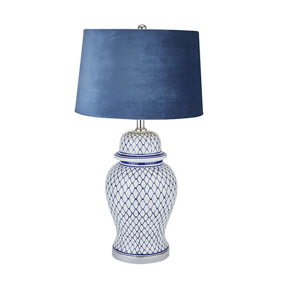 ceramic blue lamp