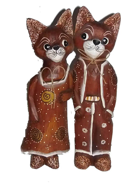 Decorative Ornaments & Figures - Cat Couple