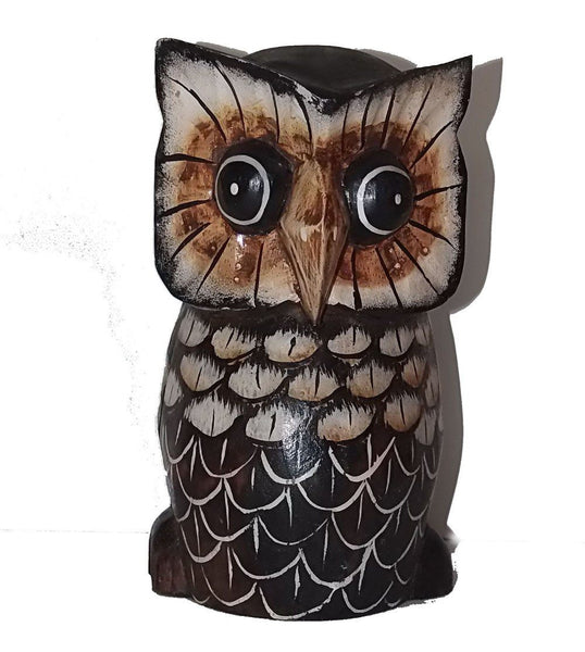 Decorative Ornaments & Figures - Wooden Owl