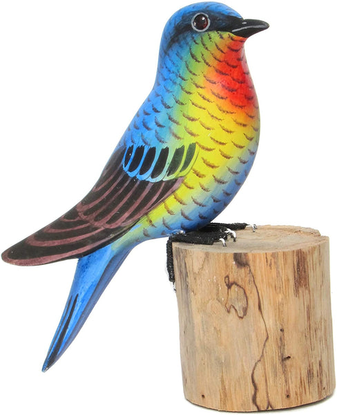 Wooden Bird Fiery Throated Hummingbird