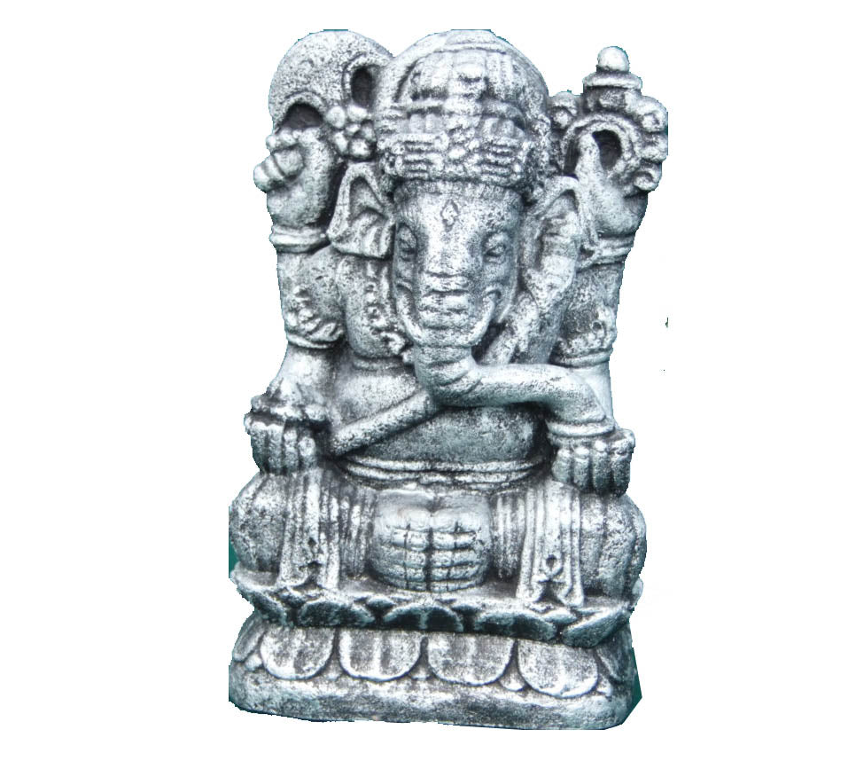 Ganesha Statue Grey