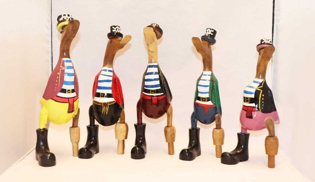 Pirate wooden ducks