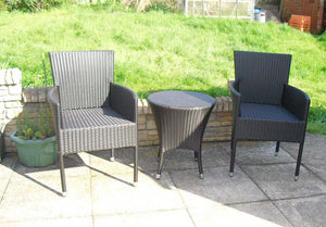 Black Rattan Bistro sale
