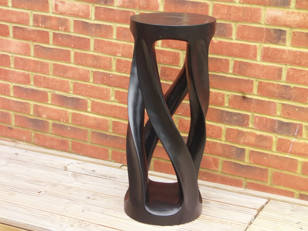Black Spiral Bar Stool