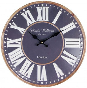 Blue wall clock