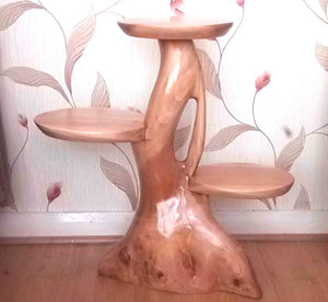 Rustic wooden display stands
