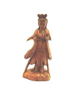 Goddess wood carving