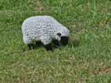 Sheep with black face garden statue