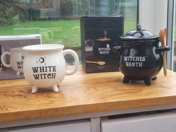 witch bowl and mug cermic