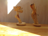 Greenman parasite wood carvings