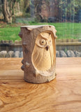 Wooden Owl sculpture