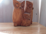 Owl family of three