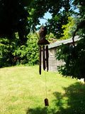Medium Owl bamboo wind chime