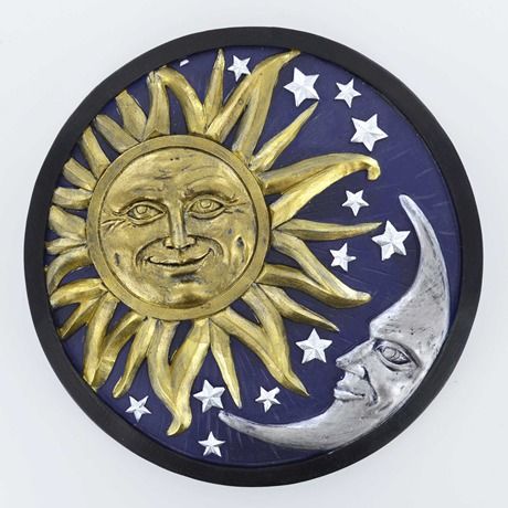 sun moon plaque