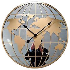 world map clock