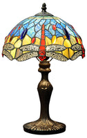 Blue tiffany lamp