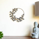 Metal leaf wall art