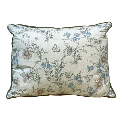 Bedding - Floral Cushion Blue