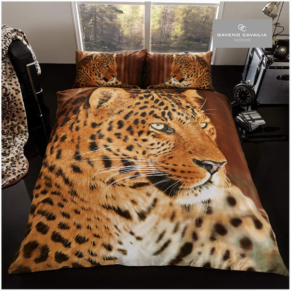 Bedding - Photographic Leopard Single Quilt Duvet  Set