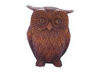 Decorative Ornaments & Figures - Carved Owl Sitting