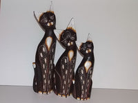 Decorative Ornaments & Figures - Cat Ornament Set Of 3