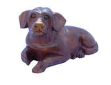 Decorative Ornaments & Figures - Dog Resting Wood Carving