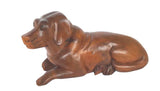 Decorative Ornaments & Figures - Dog Resting Wood Carving