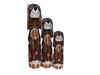 Decorative Ornaments & Figures - Dog Wooden Ornament Set