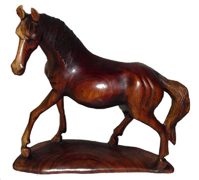 Large Horse wood carving
