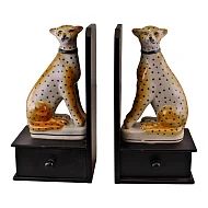 Decorative Ornaments & Figures - Leopard Bookends