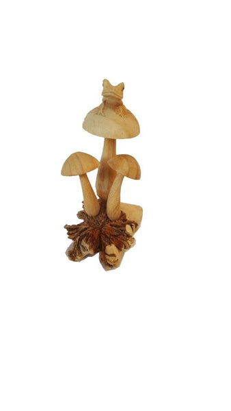 Decorative Ornaments & Figures - Mushroom Frog