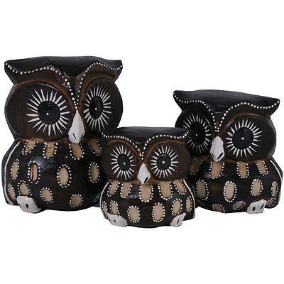 Decorative Ornaments & Figures - Owl Set