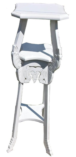 Display Stands - Wooden Plant Stand 3 Tier In White
