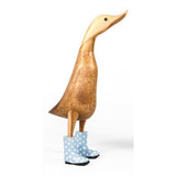 Duck - Wooden Duck With Spotty Wellies