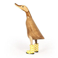 Duck - Wooden Duck With Spotty Wellies