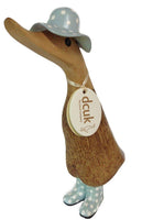 Duck - Wooden Duck With Spotty Wellies And Hat