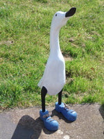 Duck - Wooden Ducks With Shoes Painted