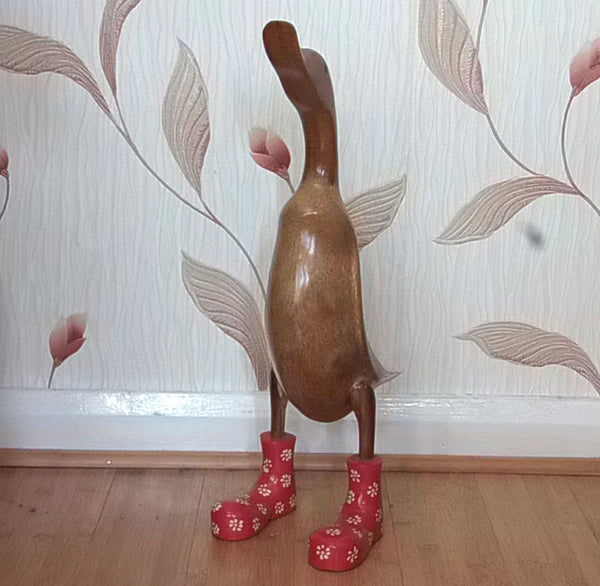 Large wooden deals ducks with wellies