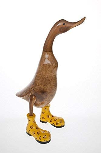 Large Wooden Duck in Wellies