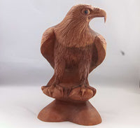 Eagle wood carving