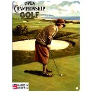 FEMALE GOLFER SIGN
