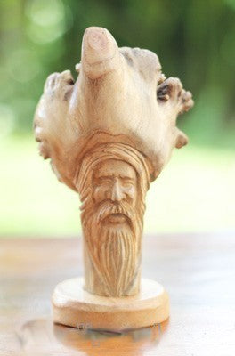 Wooden Greenman statue