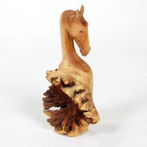 Horses - Parasite Wood Horse Head Carving