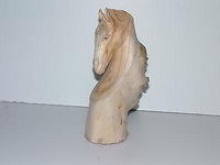 Horses - Parasite Wood Horse Head Carving