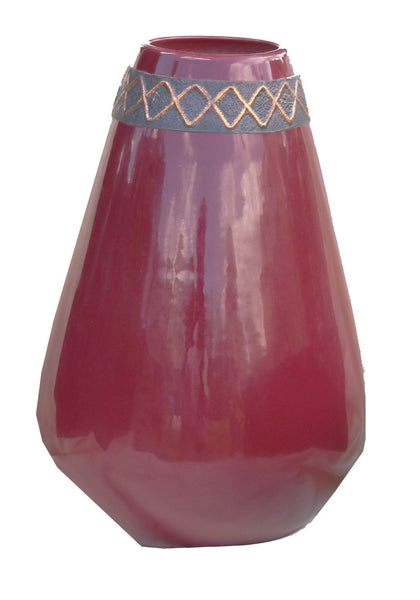 Maroon Decorative Vase