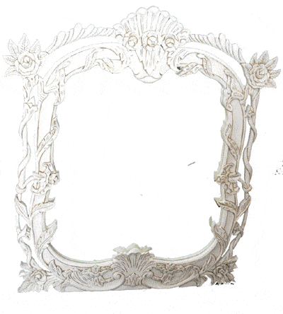 Mirrors - Shabby Chic Mirror White 100x85cm