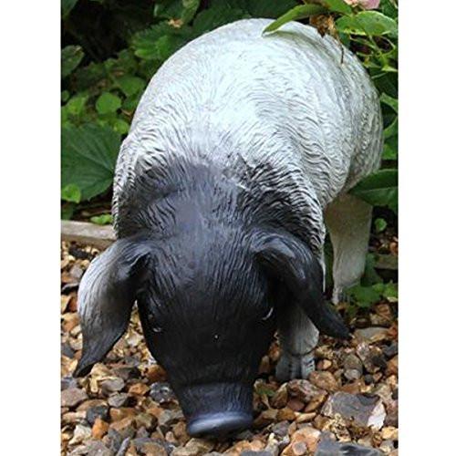 Other Garden Ornaments - Pig Black/white