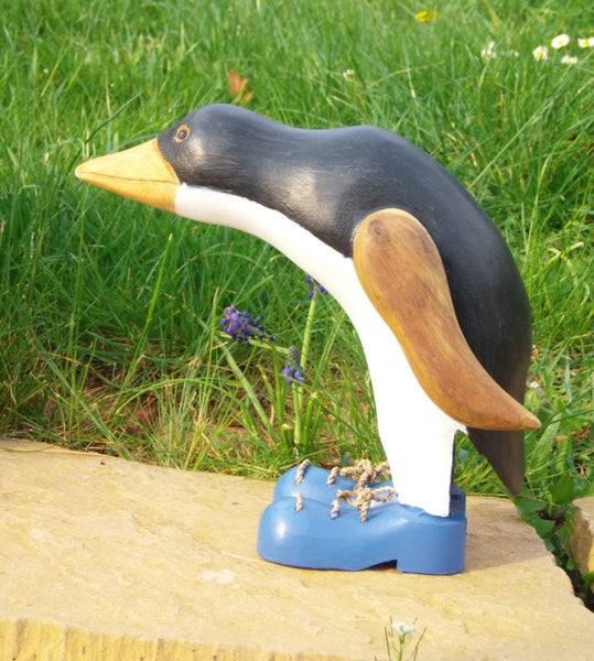 Penguin in shoes